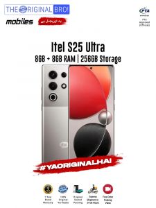 Itel S25 Ultra - 8GB RAM - 256GB Storage - PTA Approved - 12 Months Warranty - Grey - The Original Bro Mobiles - TOB42